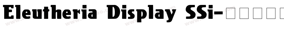 Eleutheria Display SSi字体转换